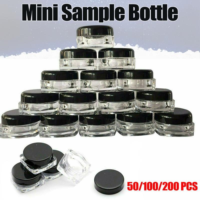 Mini Cosmetic Jar 50-200PCS Plastic Lip Balm Containers for Samples - Discount Packaging Warehouse