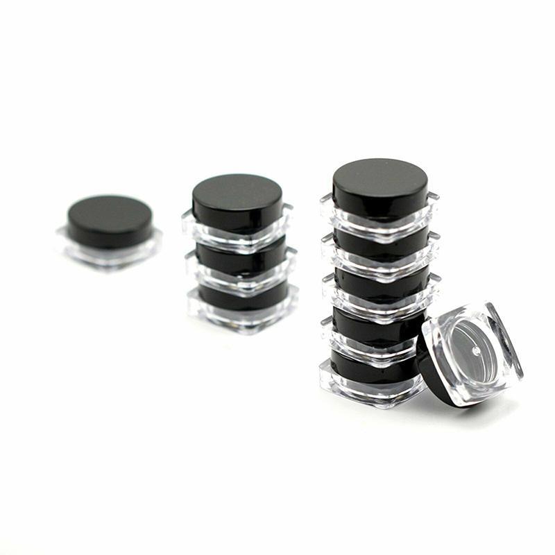 Mini Cosmetic Jar 50-200PCS Plastic Lip Balm Containers for Samples - Discount Packaging Warehouse