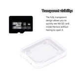 20 PCS Plastic SD Card Storage Case Dustproof Design for Memory Card Organizing