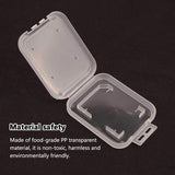 20 PCS Plastic SD Card Storage Case Dustproof Design for Memory Card Organizing