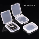 20 PCS Plastic SD Card Storage Case Dustproof Design for Memory Card Organizing