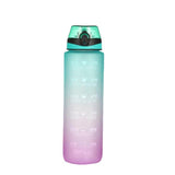 Motivational Water Bottle 1PC 1L 6Colours Time-Marked BPA-Free - Discount Packaging Warehouse