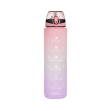 Motivational Water Bottle 1PC 1L 6Colours Time-Marked BPA-Free - Discount Packaging Warehouse