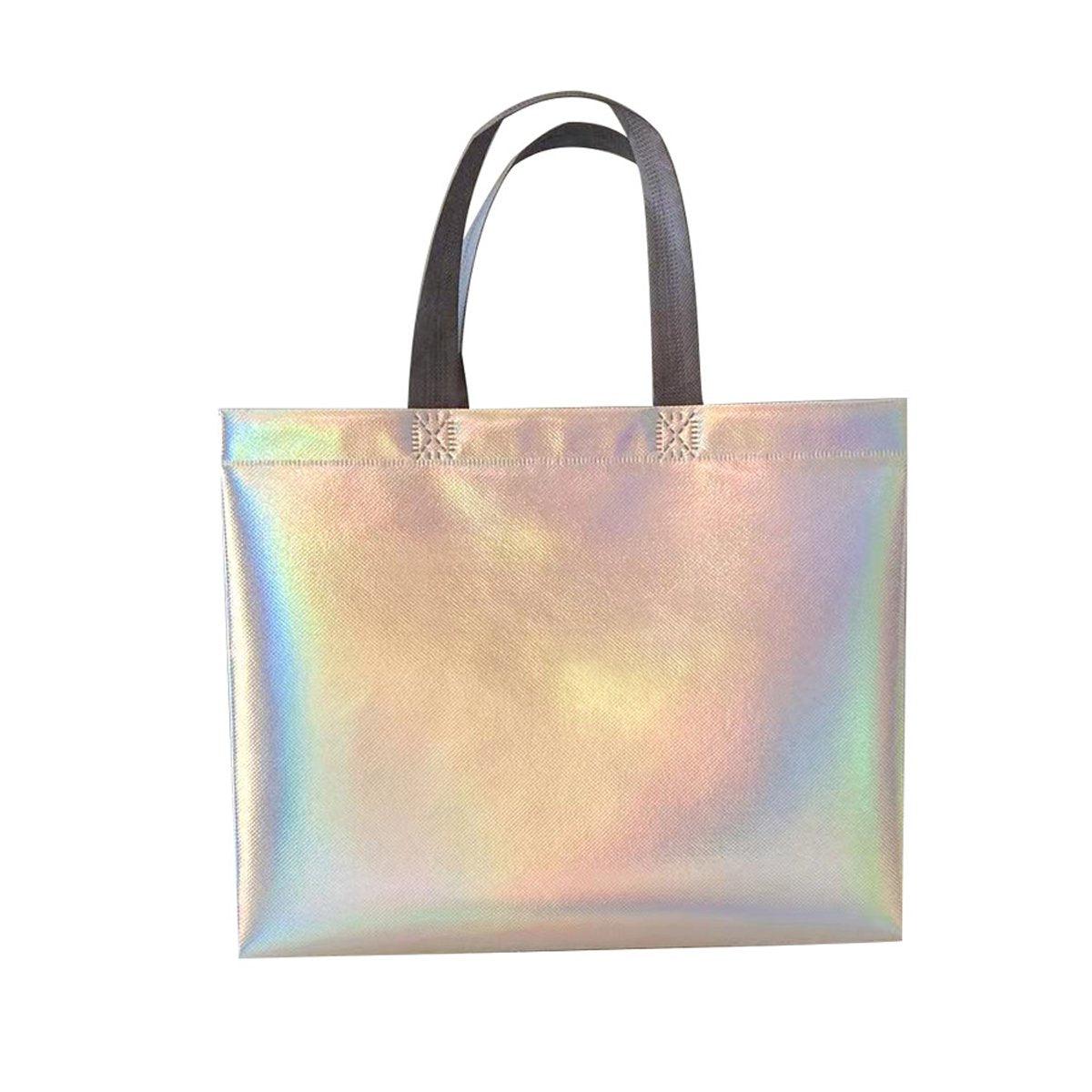 Non-woven fabric Irisdescent Tote Bag 25pcs