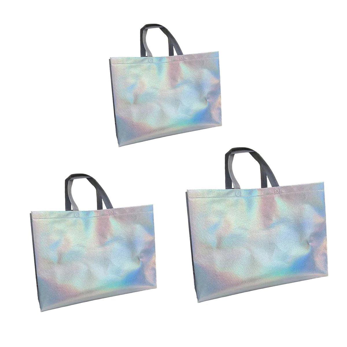 Non-woven fabric Irisdescent Tote Bag 25pcs