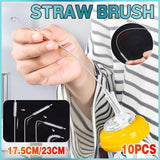 Nylon Straw Brush Cleaner Set 10PCS 2Sizes - Discount Packaging Warehouse