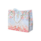 Oil Painting Pattern Gift Paper Bags 50PCS White Cardboard for Gifts