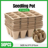 Optimize Seedling Growth with 12 Grid Pulp Seedling Pots