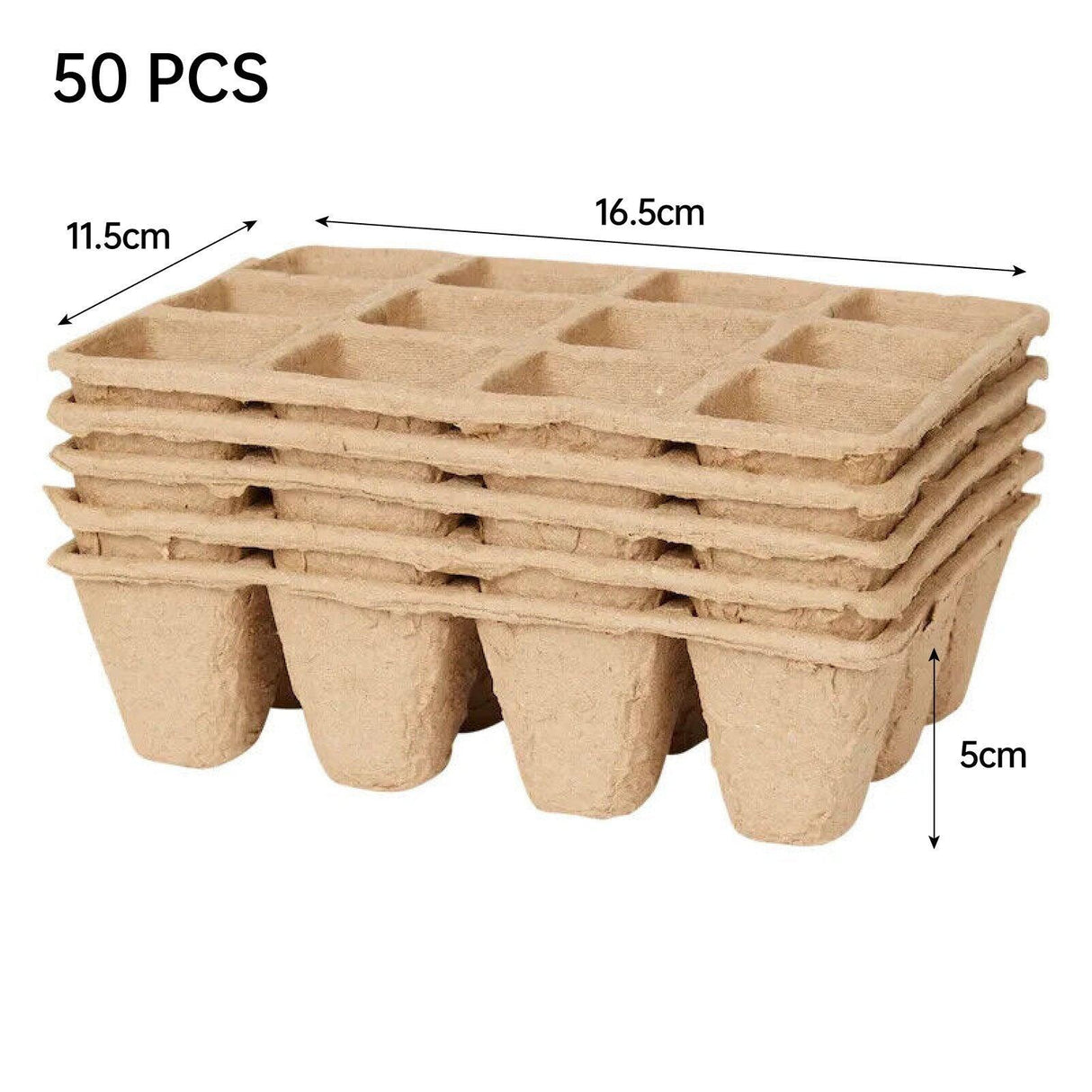 Optimize Seedling Growth with 12 Grid Pulp Seedling Pots