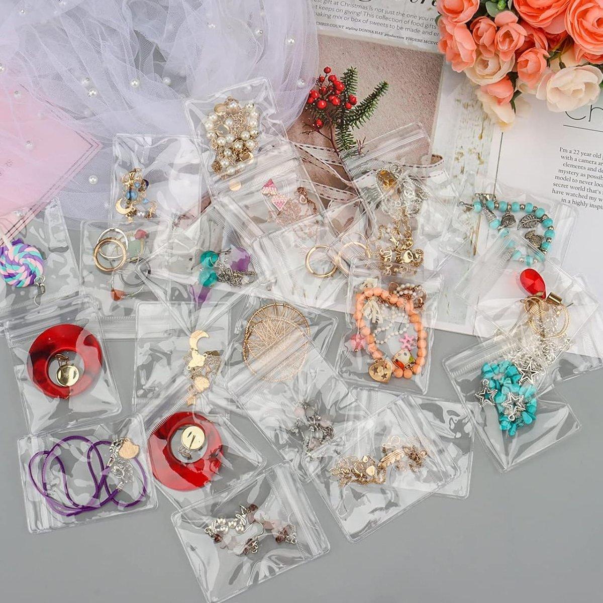 Organize and Protect with PVC Self-Sealing Jewelry Bags