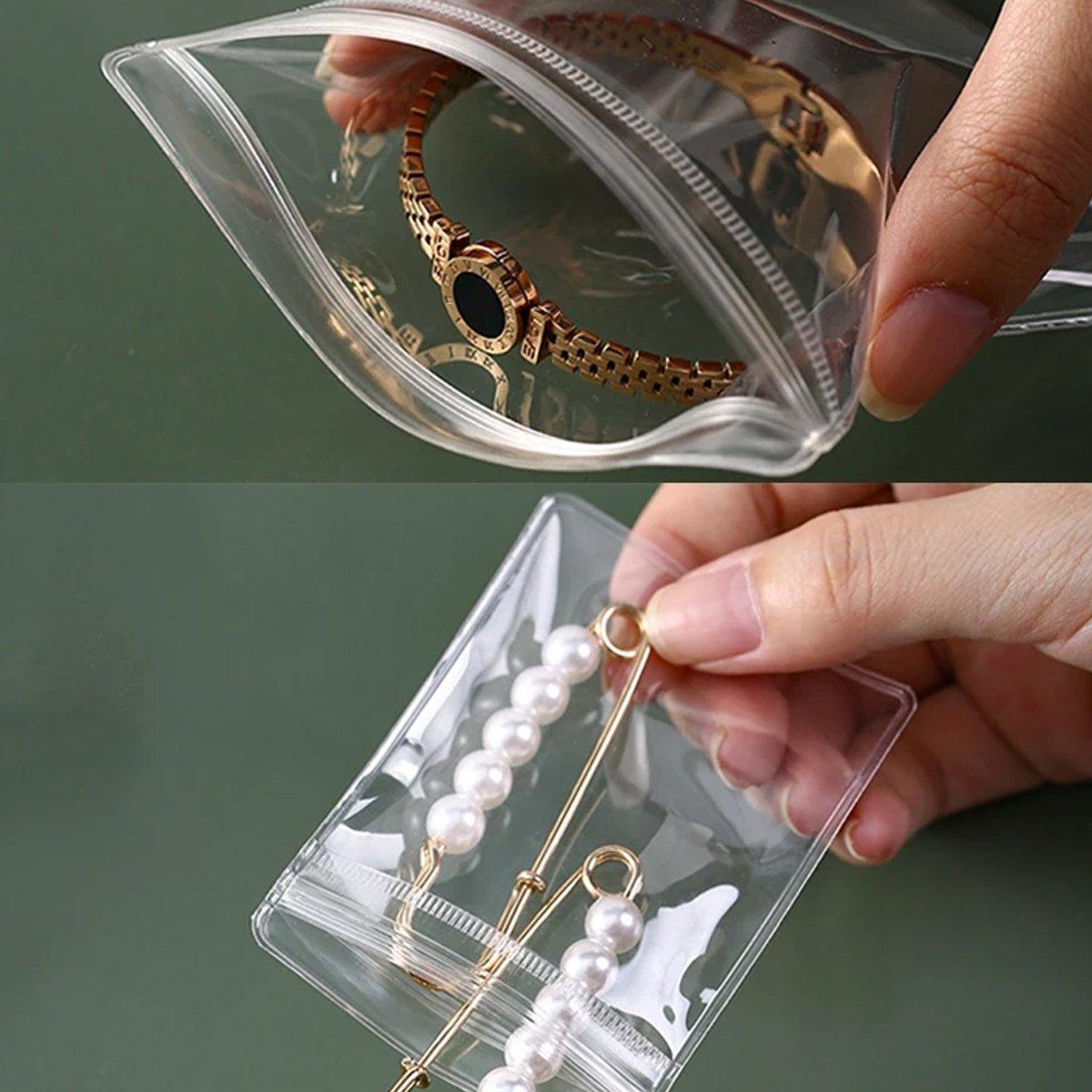 Organize and Protect with PVC Self-Sealing Jewelry Bags