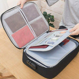 Durable and spacious document storage bag