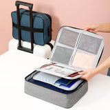 Durable and spacious document storage bag