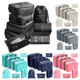 Organized compartments in a travel bag organiser