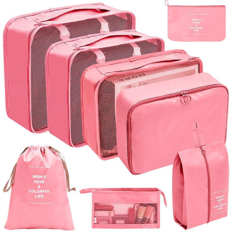 Organized compartments in a travel bag organiser