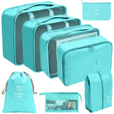 Organized compartments in a travel bag organiser