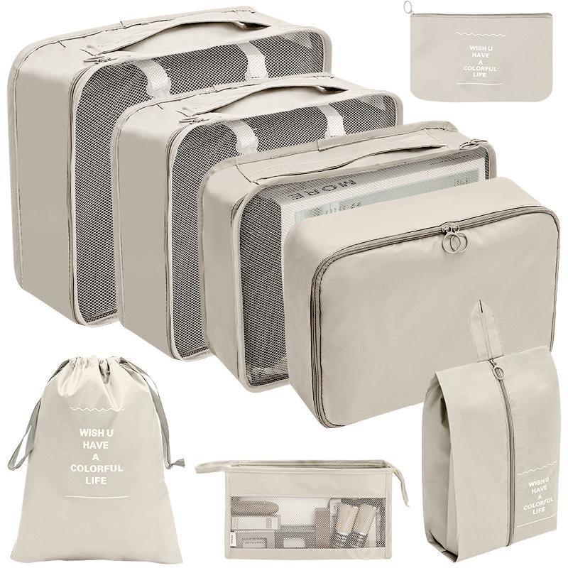 Organized compartments in a travel bag organiser