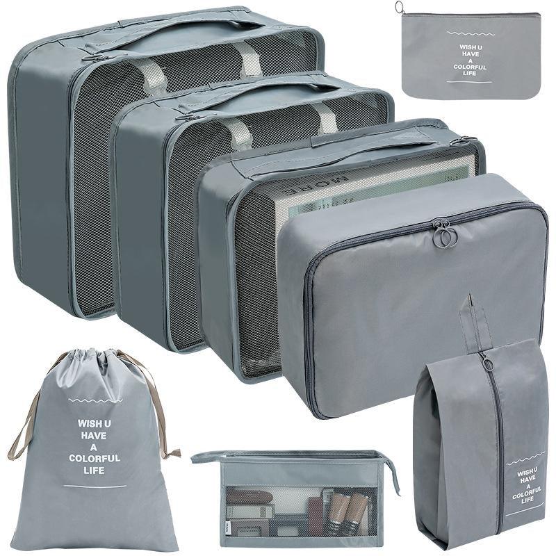 Organized compartments in a travel bag organiser