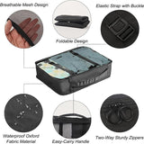 Organized compartments in a travel bag organiser