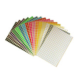 Vibrant and durable dot stickers for organizing and decorating