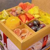 Pastry Box with Clear Lid 5-Pack Kraft Paper