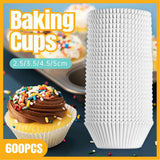Assorted colourful liners for cupcakes, perfect for baking