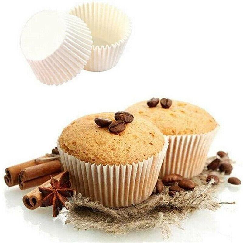 Patty Pans Muffin Cases Baking Cups 600PCS 4Sizes White - Discount Packaging Warehouse