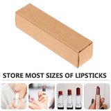 Set of stylish tiny boxes for lipsticks in various colours