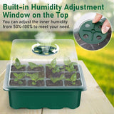 Plant Seeds Grow Box 3-10PCS 12Hole Propagation Nursery Seedling Starter Tray - Discount Packaging Warehouse