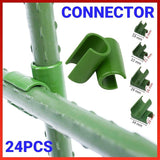 Plant Trellis Connector 24PCS 4Sizes PP Green - Discount Packaging Warehouse