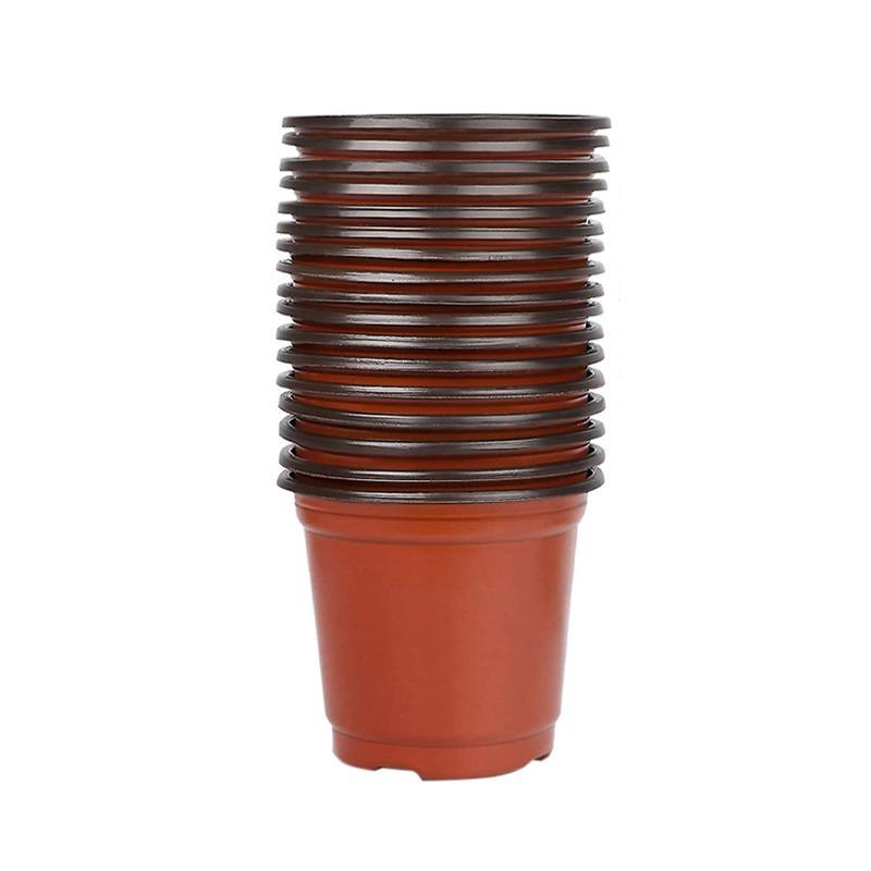 Plastic Plant Pots 100PCS 5Sizes Nursery Seedlings Pot Growing Container - Discount Packaging Warehouse