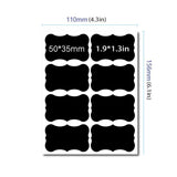 40pcs Jar Labels Black 1 Set