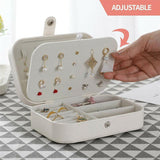 Elegant and compact jewellery organiser with multiple compartments