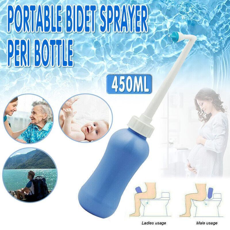 Portable Peri Bottle for Postpartum Care 1PC 450ML Blue - Discount Packaging Warehouse