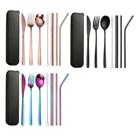 Elegant and durable stainless steel cutlery set on a dining table