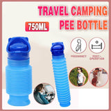 Portable Urinal Emergency Kit 1PC Blue PP Unisex Travel Camping Pee Bottle - Discount Packaging Warehouse