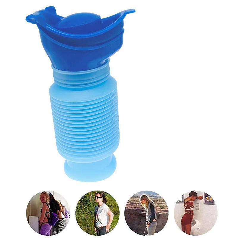 Portable Urinal Emergency Kit 1PC Blue PP Unisex Travel Camping Pee Bottle - Discount Packaging Warehouse