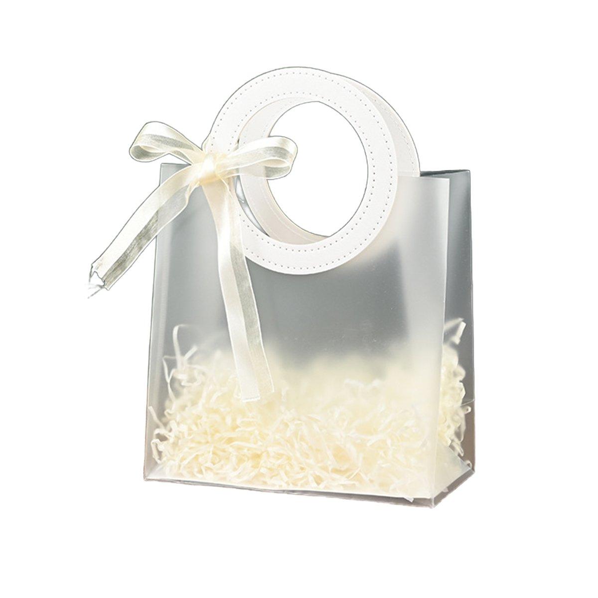 PP Frosted Gift Bags 20PCS Plastic Transparent Totes for Events and Gifts