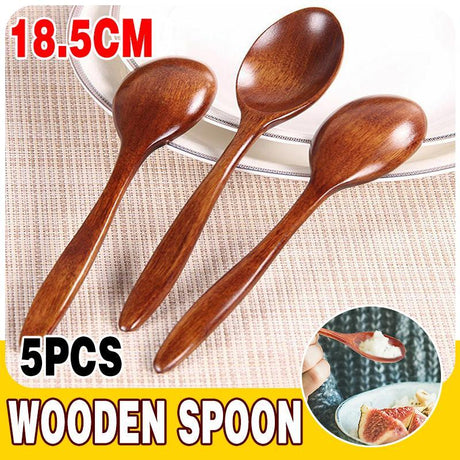 Premium Wooden Kitchen Spoons Set