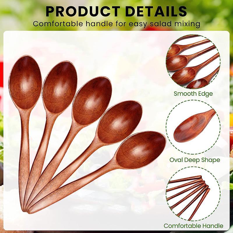 Premium Wooden Kitchen Spoons Set