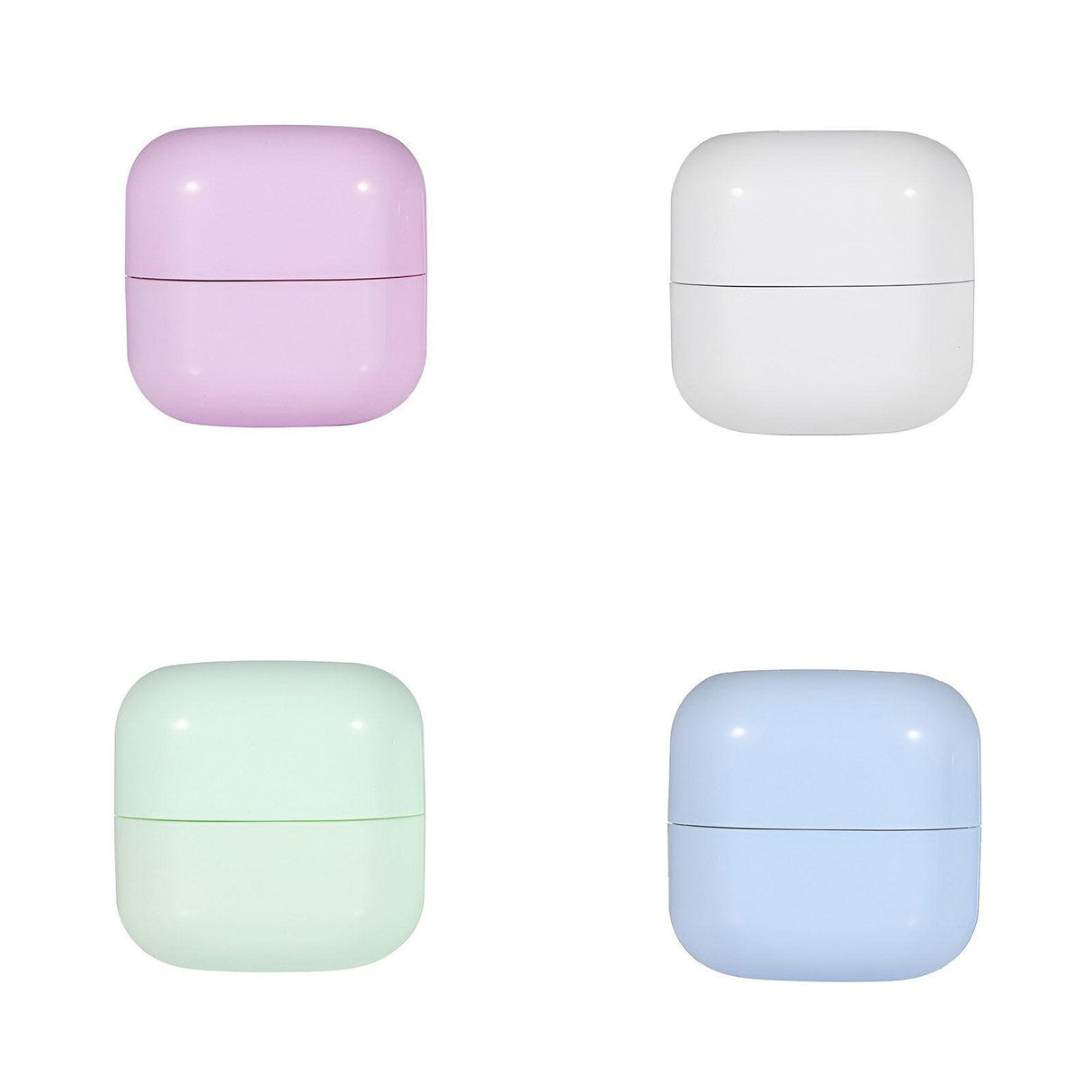 Refillable Cosmetic Jars 10-Pack Square Lightproof