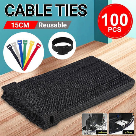 Versatile and durable reusable cable tie for organized spaces