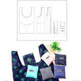 Reusable Foldable Shopping Bags 6PCS 6Styles Oxford Cloth - Discount Packaging Warehouse