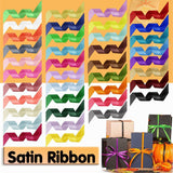 Satin Ribbon Fabric for Wedding Party Crafts Gift Packaging 1roll