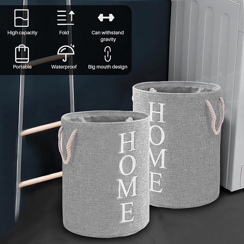 Convenient and durable foldable laundry basket for easy storage