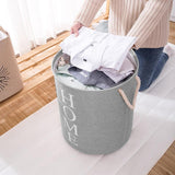 Convenient and durable foldable laundry basket for easy storage