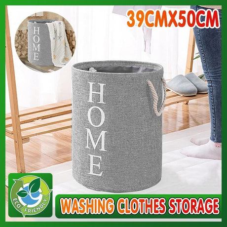 Convenient and durable foldable laundry basket for easy storage