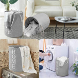 Convenient and durable foldable laundry basket for easy storage