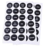 Spice Labels 144PCS Durable PVC Kitchen Pantry Stickers for Herb Storage Jars - Discount Packaging Warehouse