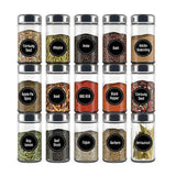 Spice Labels 144PCS Durable PVC Kitchen Pantry Stickers for Herb Storage Jars - Discount Packaging Warehouse